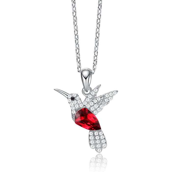 Mayfer, Dije de Colibrí de plata .925 - Rojo