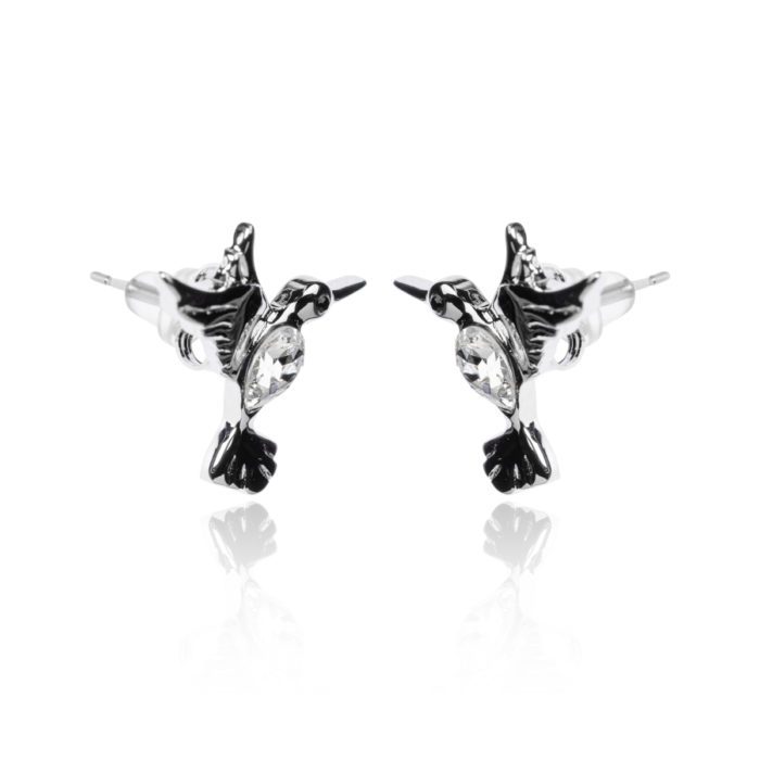 Mayfer, Aretes modelo Colibrí buena suerte - Cristal - Imagen 3