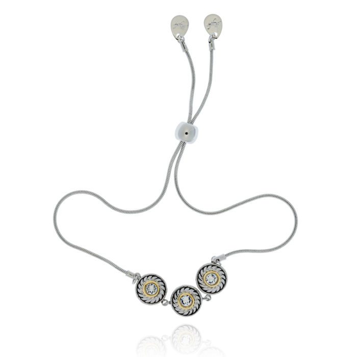Mayfer, Pulsera modelo bicolor - Plateado - Imagen 3