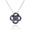 Mayfer, Collar con dije modelo nudo de amor - Azul