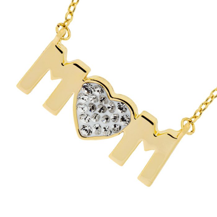 Mayfer, Collar con Dije "Mom"-Dorado