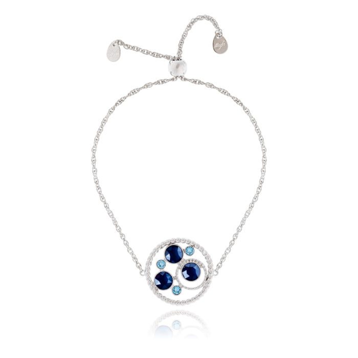 Mayfer, pulsera ajustable colección círculos azules - Imagen 2