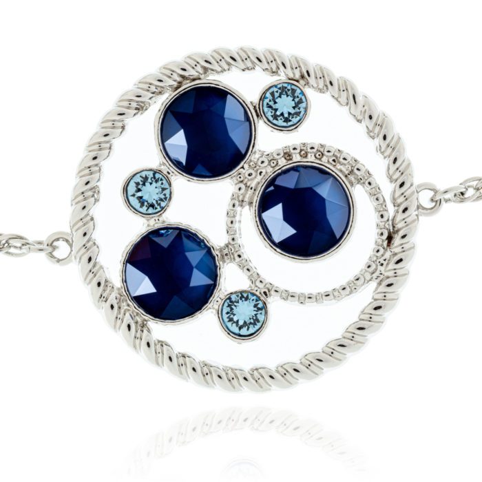 Mayfer, pulsera ajustable colección círculos azules