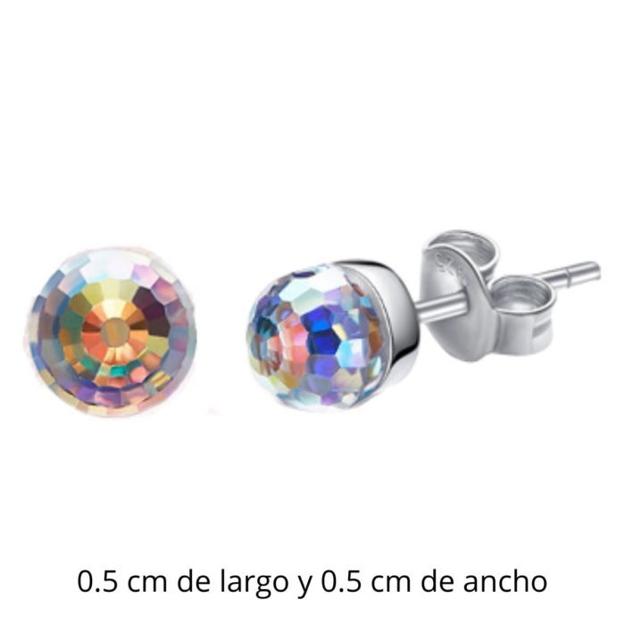 Mayfer, Aretes de esfera - Tornasol - Imagen 2