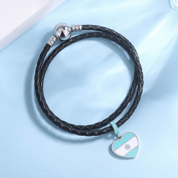 Mayfer, Charm  de plata .925 de la Bandera de Argentina - Imagen 6