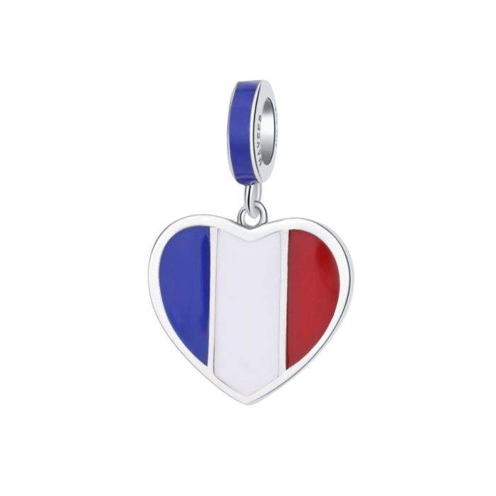 Mayfer, Charm  de plata .925 de la Bandera de Francia