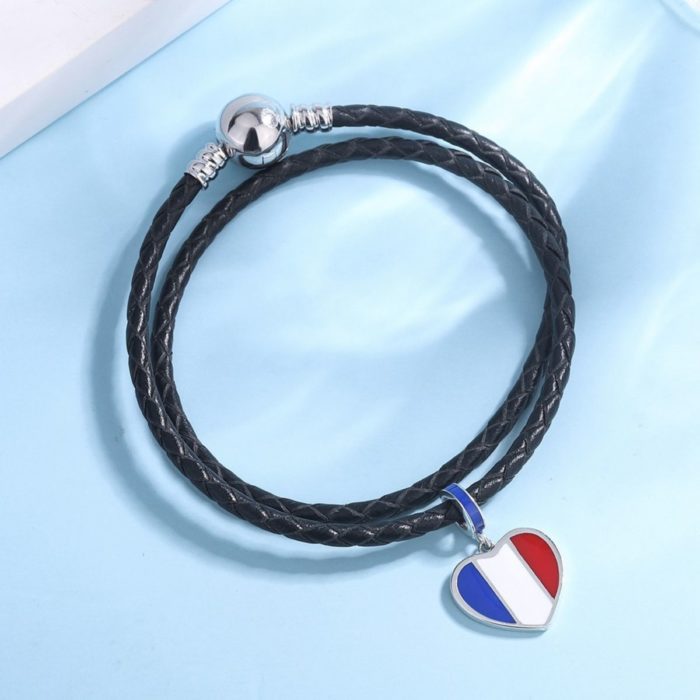 Mayfer, Charm  de plata .925 de la Bandera de Francia - Imagen 7