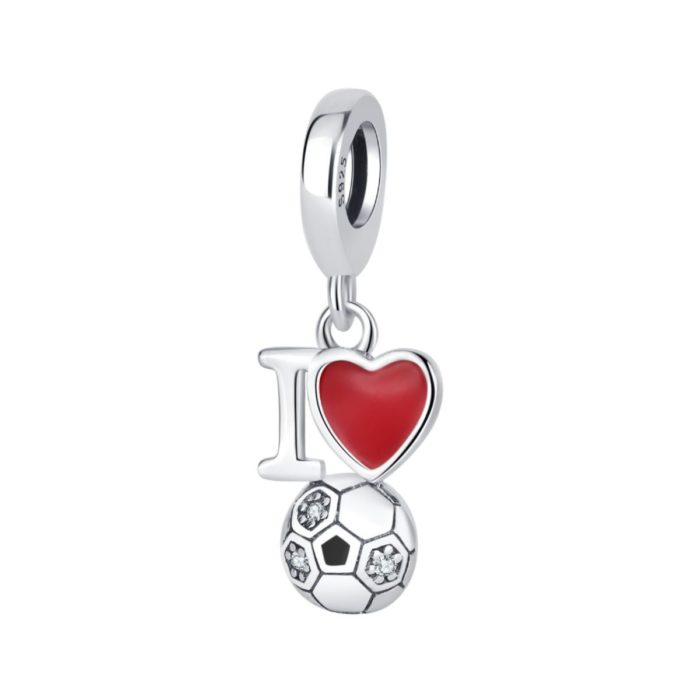 Mayfer, Charm  de plata .925 modelo "I Love Futbol"