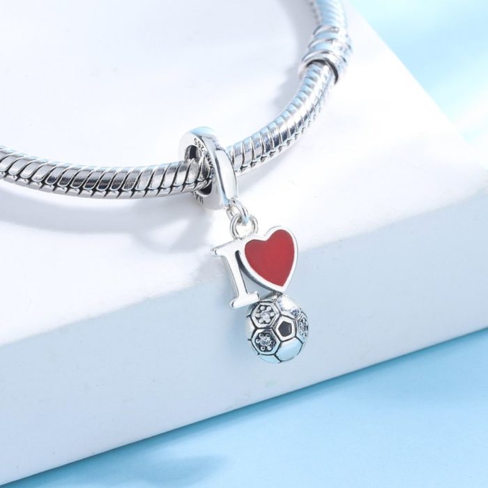 Mayfer, Charm  de plata .925 modelo "I Love Futbol" - Imagen 4