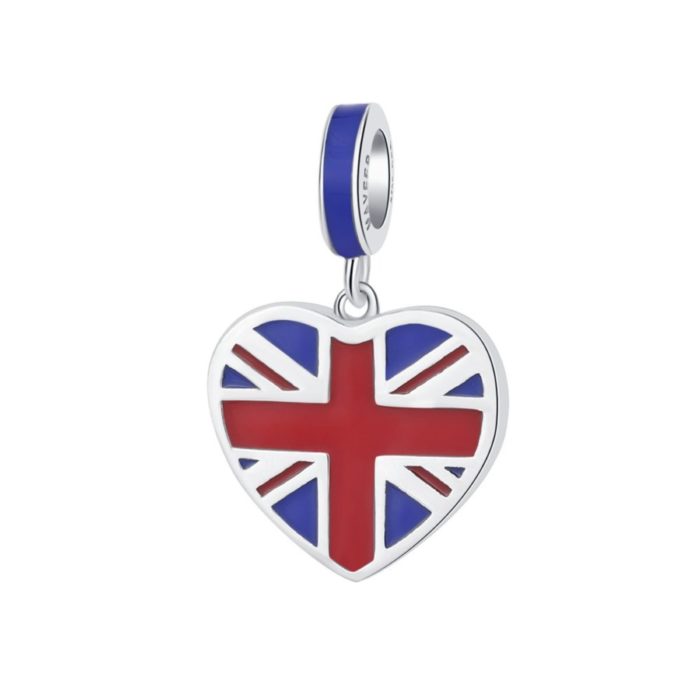 Mayfer, Charm  de plata .925 de la Bandera de Inglaterra