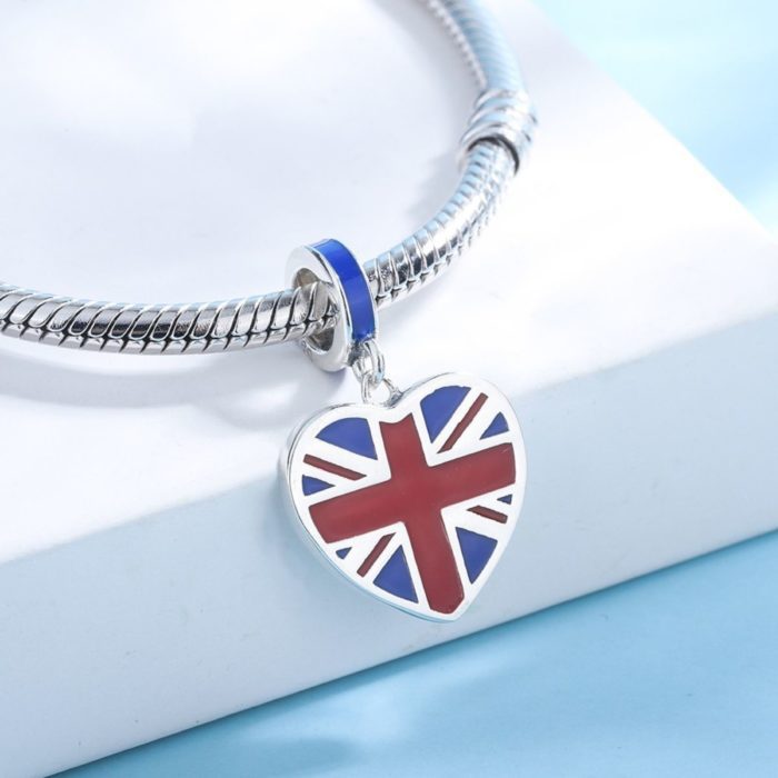 Mayfer, Charm  de plata .925 de la Bandera de Inglaterra - Imagen 4