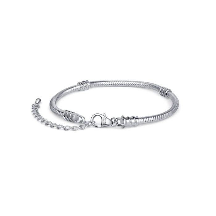 Mayfer, Pulsera de plata .925 para charms - 18 cm