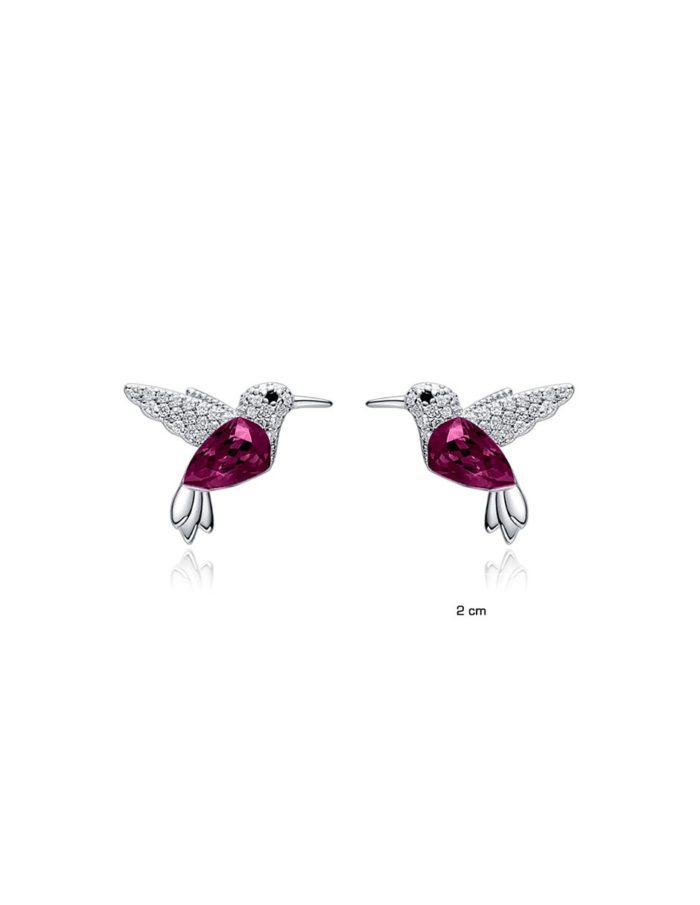 Mayfer, Aretes de Colibrí - Morado