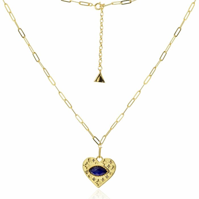 Mayfer, Collar de eslabones modelo de corazón colección Mood- Dorado - Imagen 2