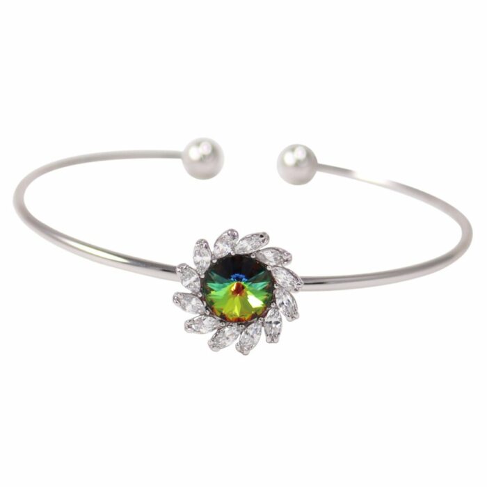 Mayfer,Brazalete modelo margarita - Verde