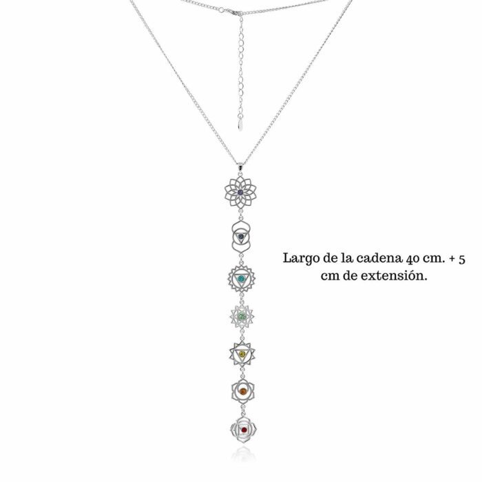 Mayfer,Collar tipo corbatín modelo 7 chakras - Multicolor - Imagen 2