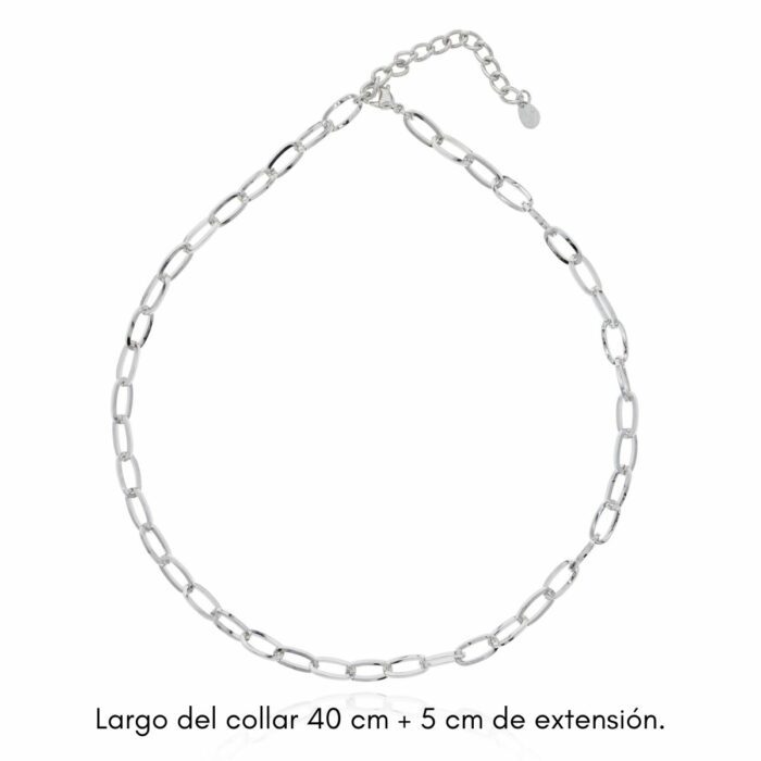 Mayfer,Cadena de eslabón grueso - Plateada - Imagen 3