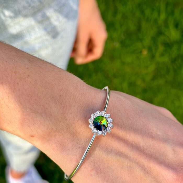 Mayfer,Brazalete modelo margarita - Verde - Imagen 4
