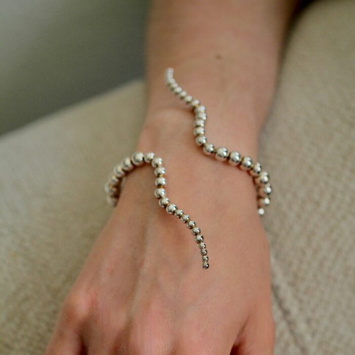 Mayfer, Pulsera tipo aro de plata 925 -Plateado - Imagen 4