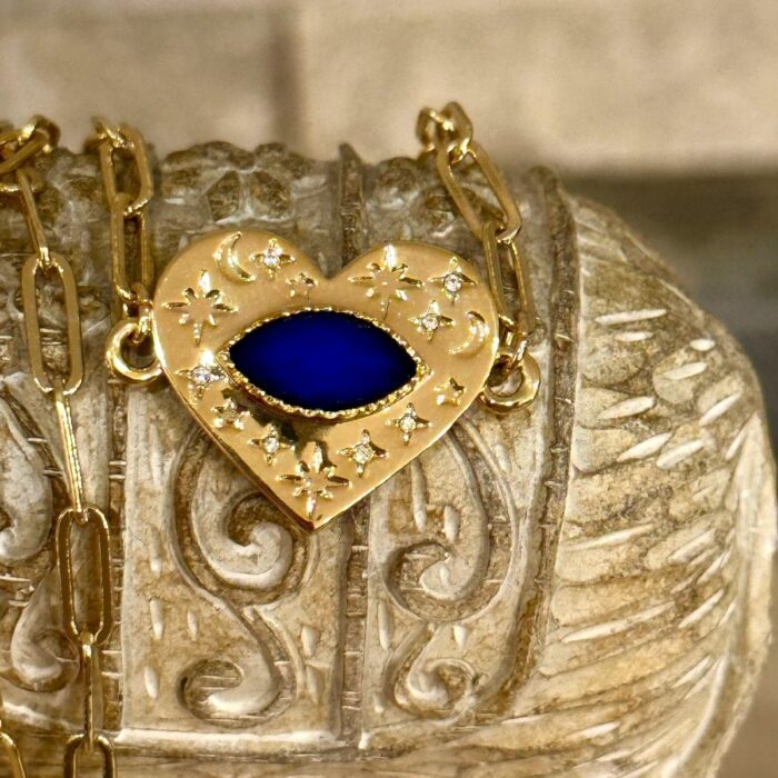 Mayfer, Pulsera de eslabones modelo corazón colección Mood- Dorado - Imagen 5