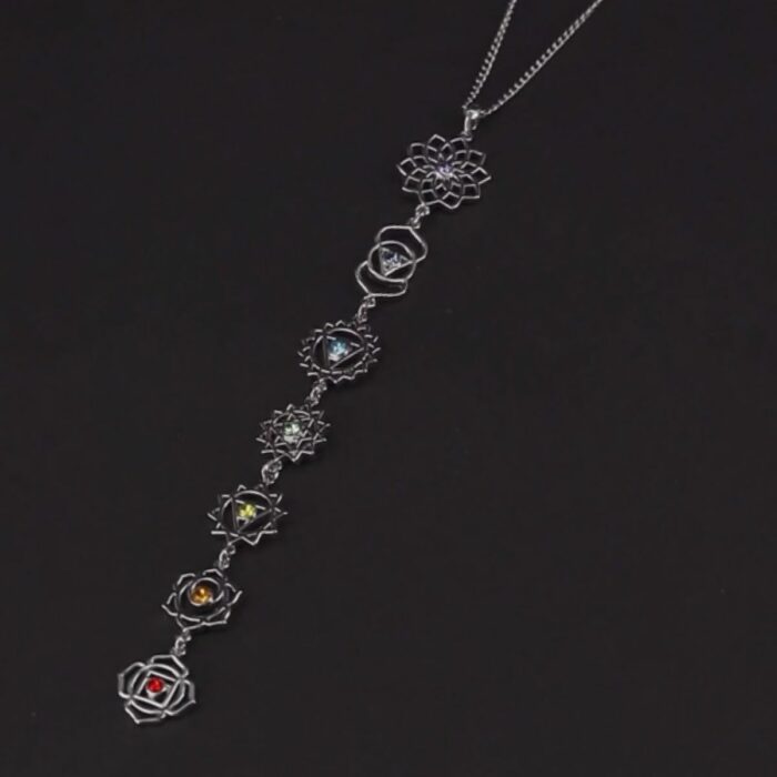 Mayfer,Collar tipo corbatín modelo 7 chakras - Multicolor - Imagen 5