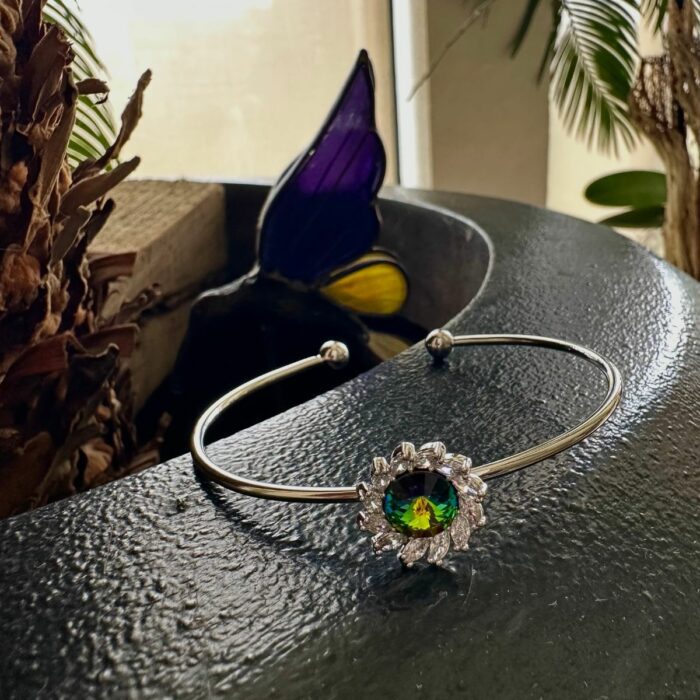 Mayfer,Brazalete modelo margarita - Verde - Imagen 5