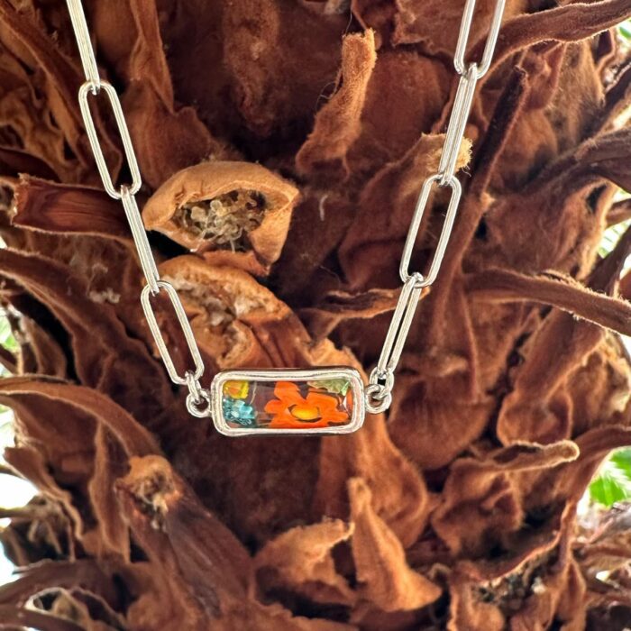 Mayfer,Pulsera de eslabones de plata 925  y cristal murano - Multicolor - Imagen 5