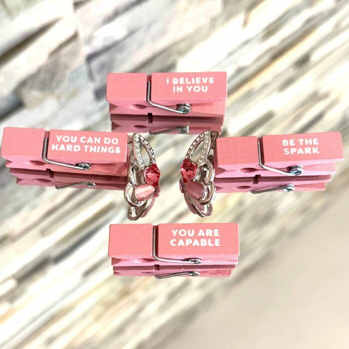 Mayfer,Aretes modelo Ala de Mariposa - Rosa - Imagen 5