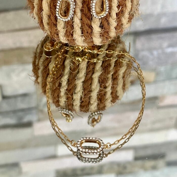 Mayfer,Pulsera ajustable modelo eslabón pequeño - Dorado - Imagen 7