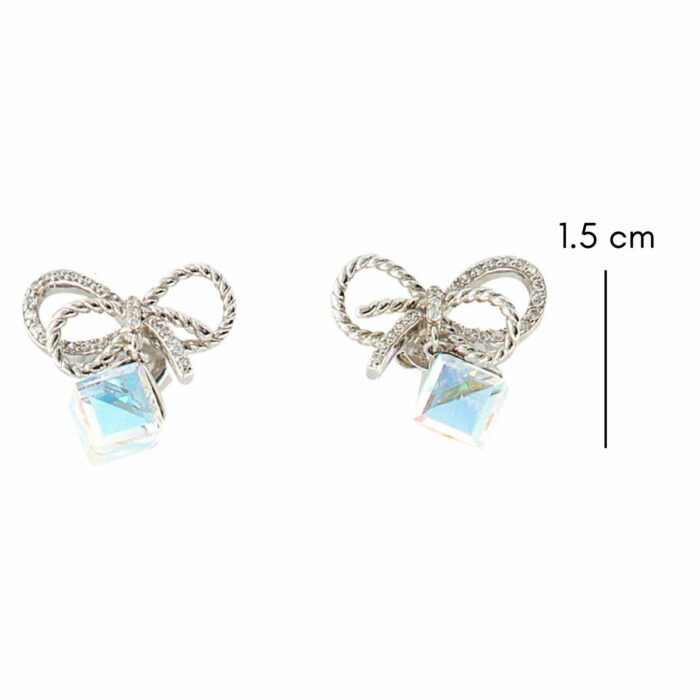 Mayfer,Aretes modelo lazo - Tornasol - Imagen 2