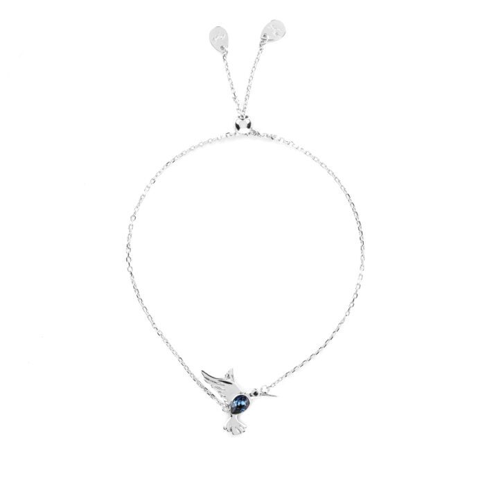 Mayfer , Pulsera ajustable con el diseño de Colibrí buena suerte con cristal austriaco - Imagen 4