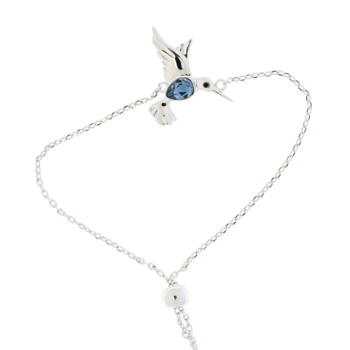 Mayfer , Pulsera ajustable con el diseño de Colibrí buena suerte con cristal austriaco - Imagen 6