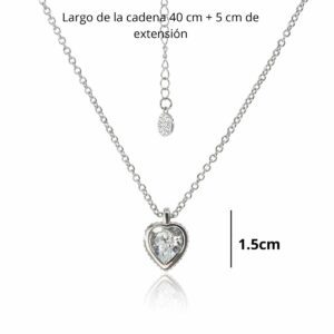 Broche De Corazón De Cristal Austriaco Transparente - Ideal Para Bodas Y Novias