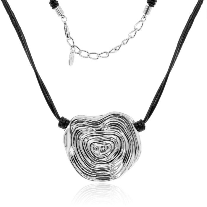 Mayfer,Collar modelo laberinto - Plateado