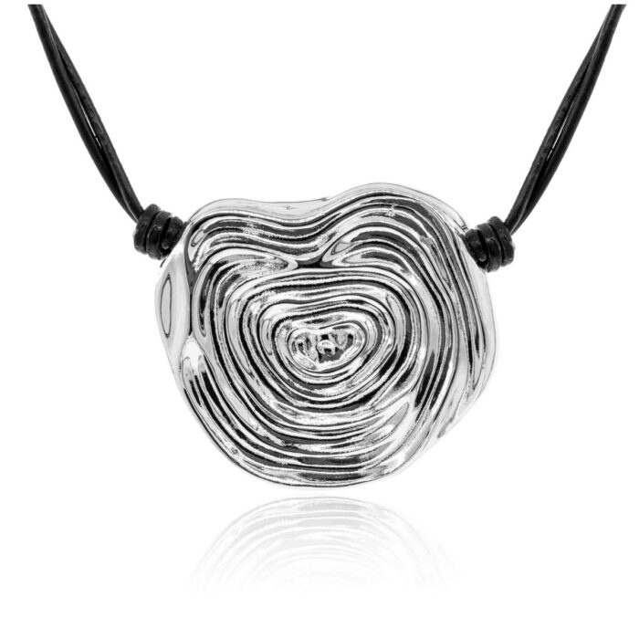 Mayfer,Collar modelo laberinto - Plateado - Imagen 3