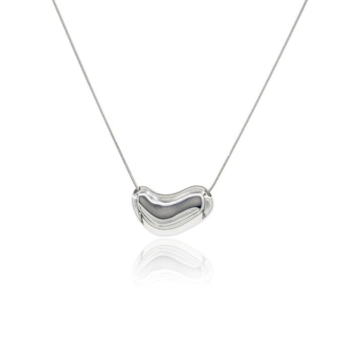 Mayfer,Collar  modelo corazón moderno - Plateado. - Imagen 3