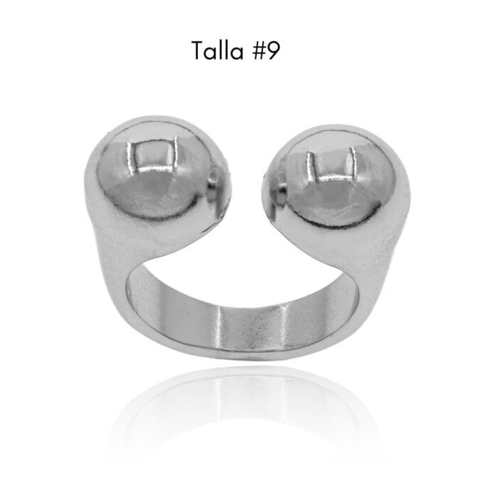 Mayfer,Anillo maxi - Plateado. - Imagen 4