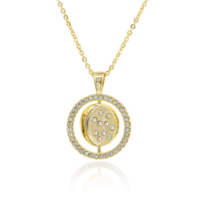 Mayfer, Collar con dije  de luna y estrellas- Color Dorado. - Imagen 5