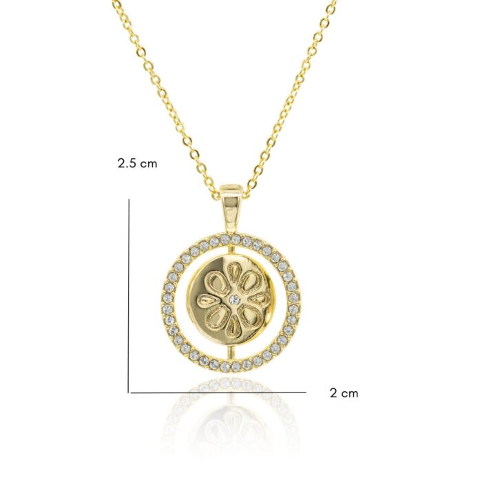 Mayfer, Collar con dije  de luna y estrellas- Color Dorado. - Imagen 3